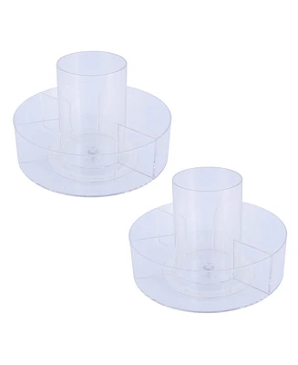 Kenney Lazy Susan Rotating Countertop Organizer, 5 Compartment, Set of 2