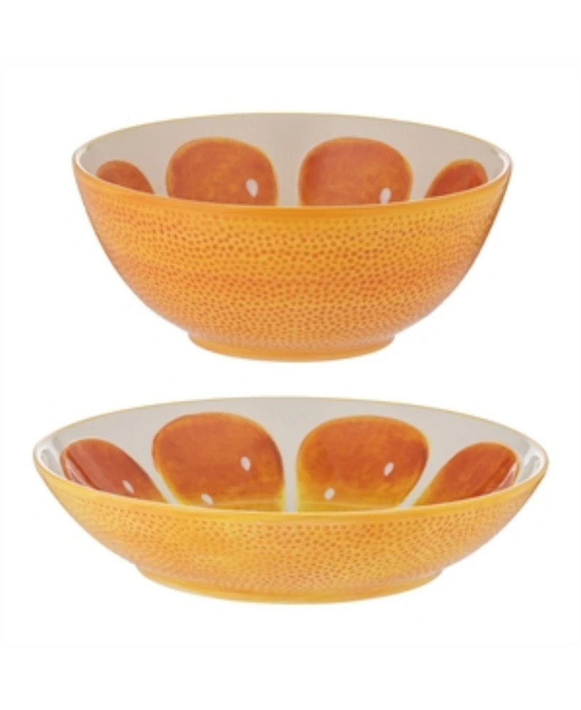 Typhoon World Foods Set of 2 Orange Bowls