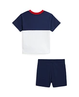 Polo Ralph Lauren Baby Boys Logo Cotton Jersey Tee and Short Set