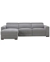 Nevio Fabric Power Headrest Sectional Collection Created For Macys