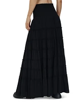 Frye Women's Smocked-Waist Tiered Maxi Skirt