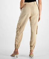 Guess Women's Katrin High Rise Belted Cargo Pants