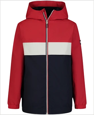 Tommy Hilfiger Toddler Boys Colorblocked Full-Zip Hooded Windbreaker