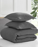 Levtex Mills Waffle Textured 3-Pc. Duvet Cover Set, King/California King
