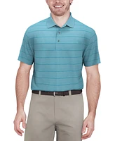 Pga Tour Men's Short-Sleeve Birdseye Jacquard Performance Polo Shirt