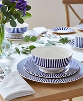 Spode Blue Italian Steccato Rimless Bowls, Set of 4