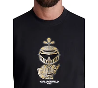 Karl Lagerfeld Paris Men's Cotton Textured Armour Graphic T-Shirt, Created for Macy's