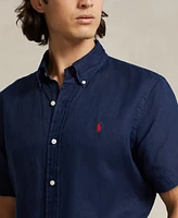 Polo Ralph Lauren Men's Short-Sleeve Linen Button-Up