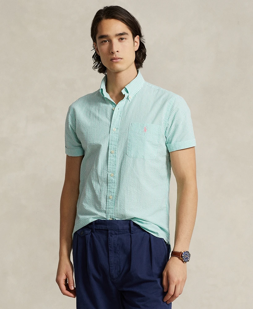 Polo Ralph Lauren Men's Rl Prepster Classic-Fit Striped Seersucker Shirt