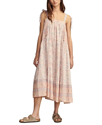 Lucky Brand Women's Cotton Grateful Dead Midi Dress