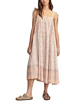 Lucky Brand Women's Cotton Grateful Dead Midi Dress