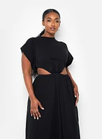 Rebdolls Women's Plus Desires Cut Out Maxi A Line Dress