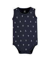 Hudson Baby Baby Boys Cotton Sleeveless Bodysuits