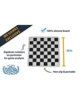 We Games Silicone Tournament Chess Board, 20 in.