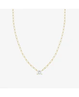 Bearfruit Jewelry Sterling Silver 18k Gold Plated Sparkle Pendant Chain Necklace, 16"-18"