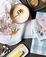 Design Imports Easter Basics Collection Springtime Kitchen Essentials, Dishtowel Set, Floral Bunny, 3 Piece