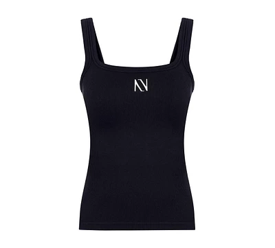 Nocturne Women's Ribbed Wide Strap Top