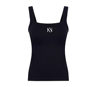Nocturne Women's Ribbed Wide Strap Top