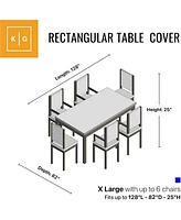 Khomo Gear Table and Chair Rectangular Cover 128"