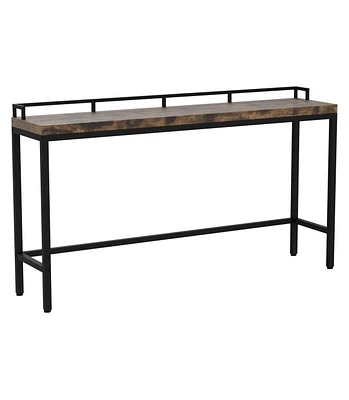 Tribesigns 70.9 inch Extra Long Sofa Table Rustic Industrial Console Behind Couch, Narrow Entryway Hallway Skinny Bar for Livin