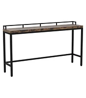 Tribesigns 70.9 inch Extra Long Sofa Table Rustic Industrial Console Behind Couch, Narrow Entryway Hallway Skinny Bar for Livin