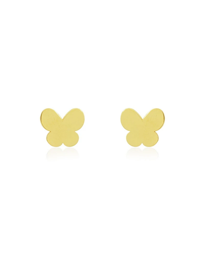 The Lovery Gold Butterfly Stud Earrings