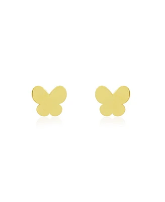 The Lovery Gold Butterfly Stud Earrings