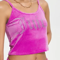 Juicy Couture Women's Basic Fitted Cropped Tank