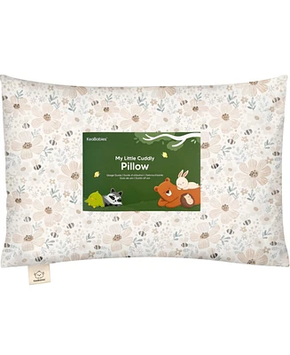 Cuddly Toddler Pillow with Pillowcase, 13X18 Kids for Sleeping, Small Travel Pillows, Nursery