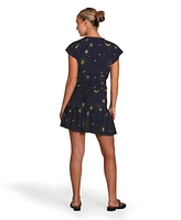Belle & Bloom Women's Love Shack Mini Wrap Dress