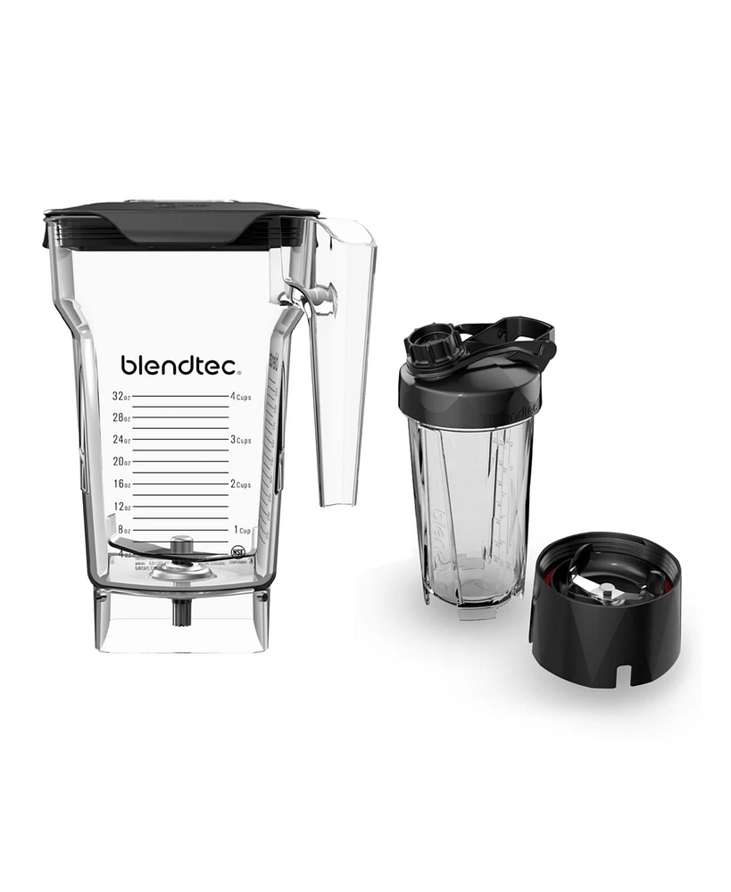 Blendtec 75 oz FourSide Jar and 34 oz Go Travel Bottle Bundle