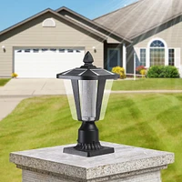 Streamdale Furniture Solar Column Headlights With Dimmable Led