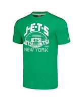 Homage Men's & Women's Green New York Jets J-e-t-s Tri-Blend T-Shirt