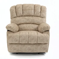 Streamdale Furniture Large Manual Recliner Chair In Fabric For Living Room