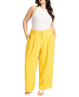 Eloquii Plus Size Trouser With Pleats