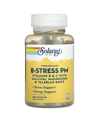 Solaray Timed Release Vitamin B-Stress Pm - 120 Capsules