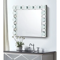 Streamdale Furniture Noralie Wall Decor, Mirrored & Faux Diamonds