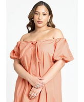 Eloquii Plus Size Off The Shoulder Relaxed Maxi Dress