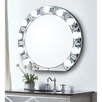 Streamdale Furniture Noralie Wall Decor, Mirrored & Faux Diamonds