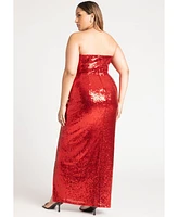 Eloquii Plus Size Sequin Gown With Slit