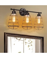 Sugift Wall Sconces Set of 2, Modern Brushed Gold Wall Lights with Fabric Shades, Hardwired Vanity Lighting
