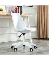 Simplie Fun Adjustable 360 Swivel Desk Chair with Wheels