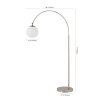 Jonathan Y Nora Coastal Retro Iron Led Floor Lamp