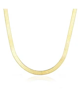 The Lovery Large Herringbone Necklace 14K Gold