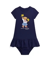 Polo Ralph Lauren Baby Bear Cotton Tee Dress Bloomer