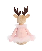 Aurora Large Winter Cozies Dahlia The Cookie Doe Holiday Festive Plush Toy Pink 15"