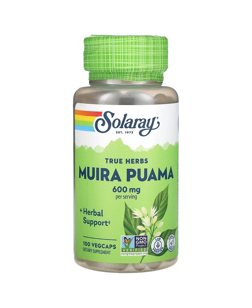 Solaray Muira Puama - 300 mg - 100 Capsules - Assorted Pre