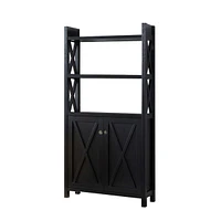 Bookcase Black for Home or Office Use