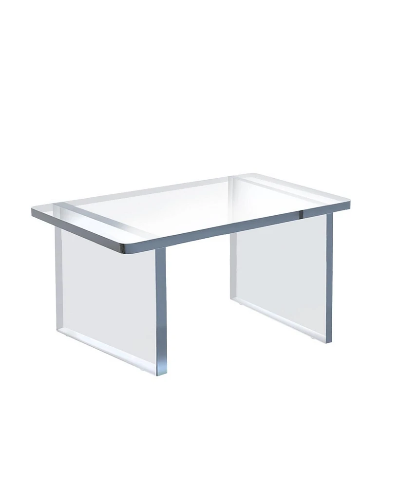 Azar Displays Clear Acrylic 11.75"W x 7.75"D x 7"H 1/2" Thick Deluxe Riser w/Bumpers