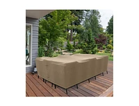 Khomo Gear Table and Chair Rectangular Cover - Brown - Large